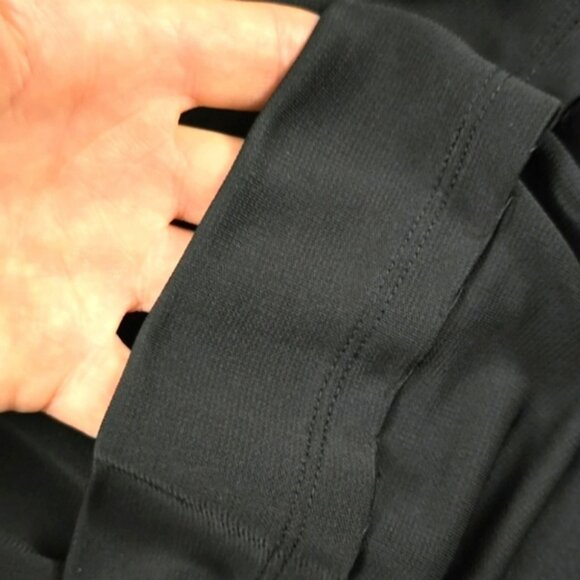 Talbots Petites Women's Black Fit & Flare Midi Dress Bead Neckline Waist Size 12 - Picture 11 of 16